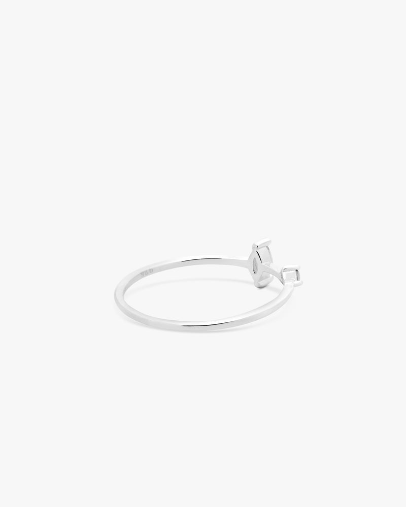Silver Duo Cubic Zirconia Ring