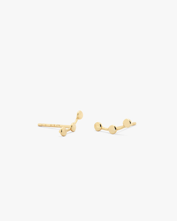 Golden Orion Stars Stud Earrings
