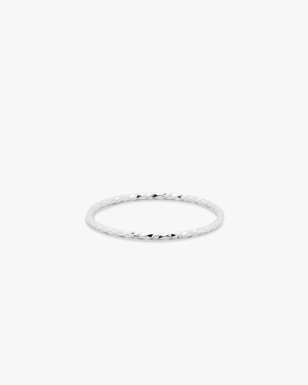 Silver DC Stackable Ring
