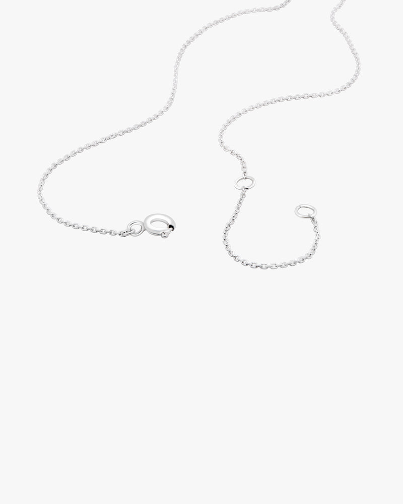 Silver Embrace Garnet Necklace