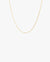 Golden Curb Diamond Chain Necklace