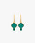 Brass Evergreen Drop Earrings