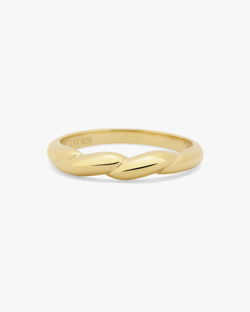 Golden Twistline Ring