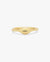 Golden Petite Flow Dome Ring