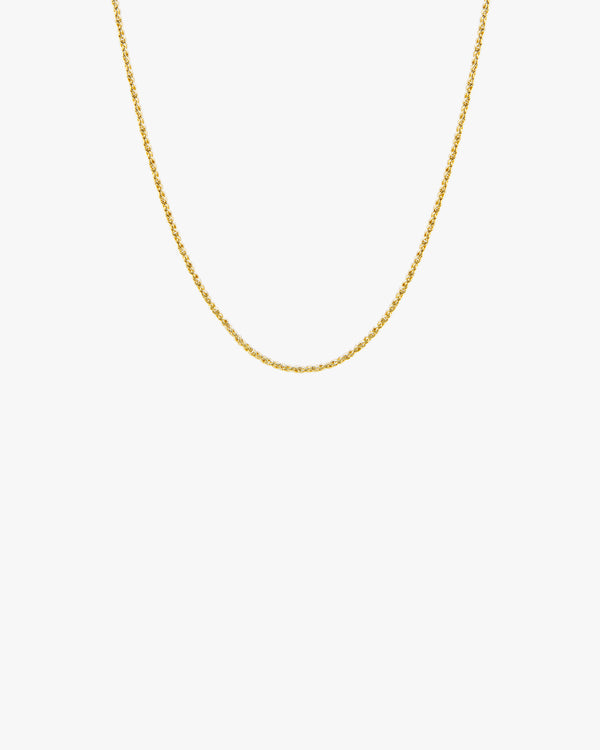 Golden Braided Chain Necklace