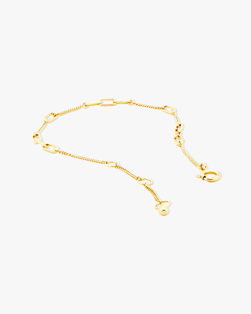 Golden Square Links Bracelet