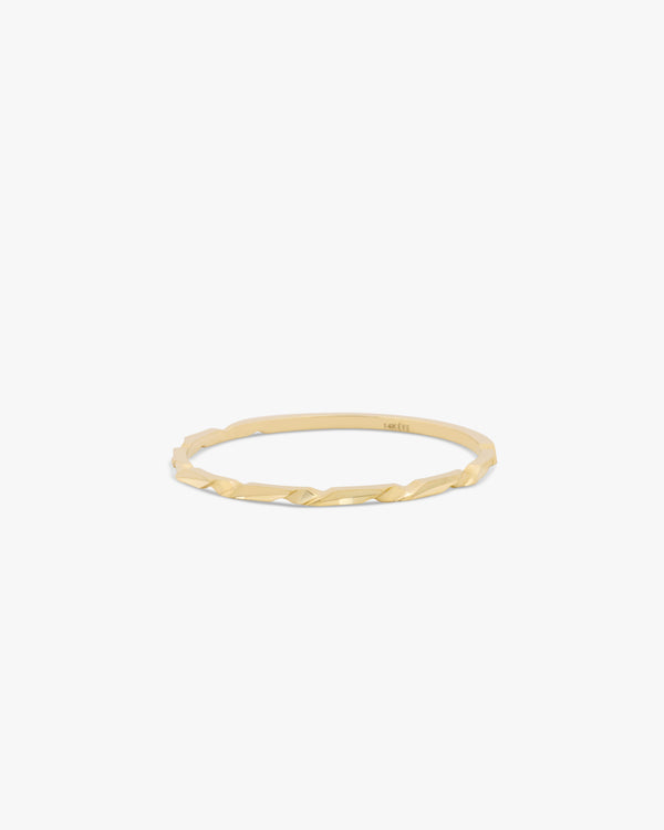 14k Irregular Flow Gold Ring