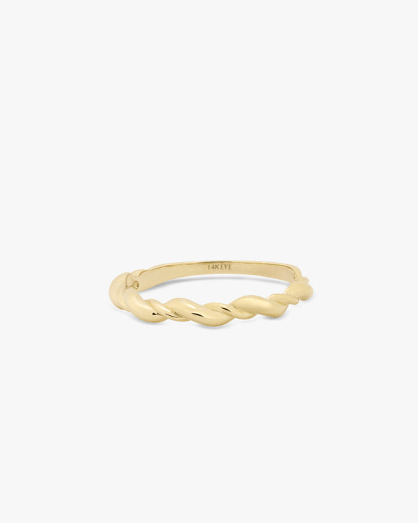 14k Flowline Gold Ring