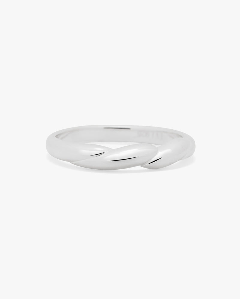 Silver Twistline Ring