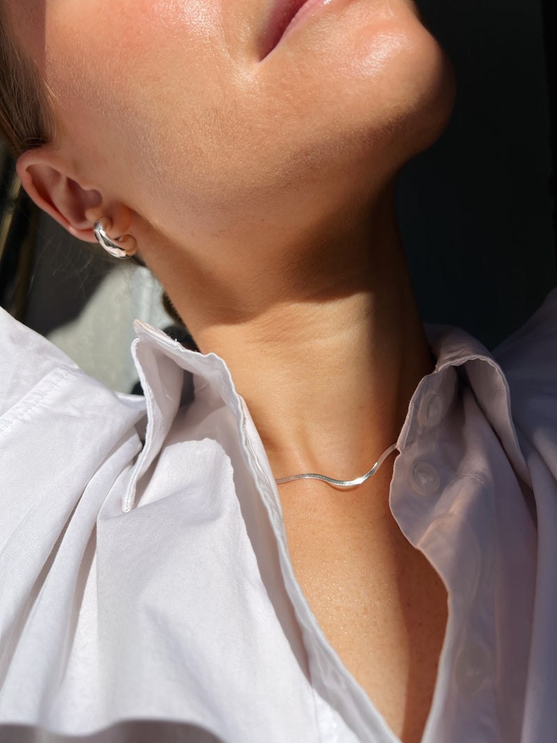 Golden Flow Half Hoop Earrings
