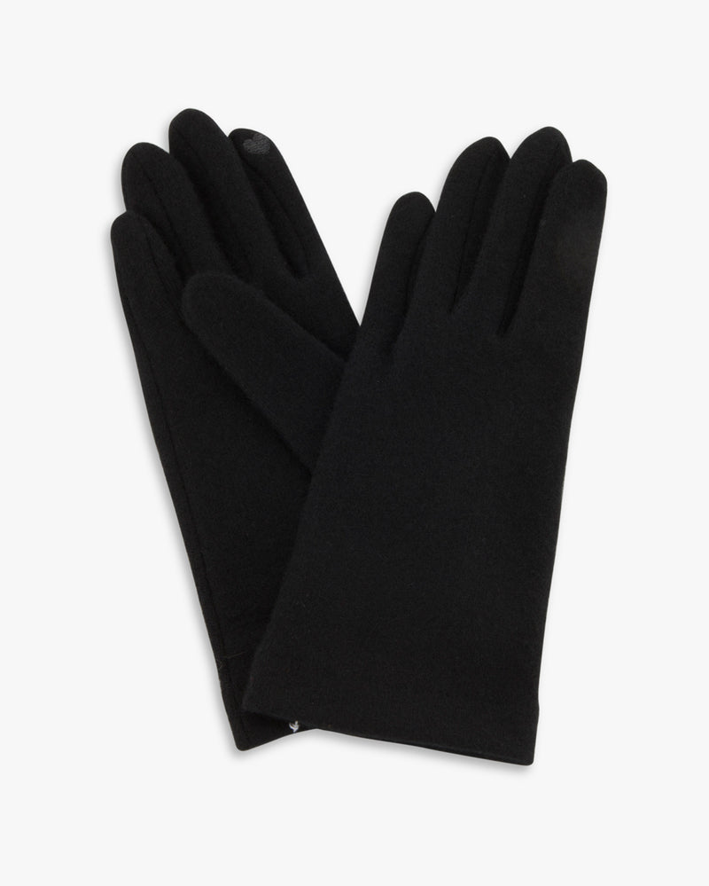 Classic Wool Touch Gloves Black