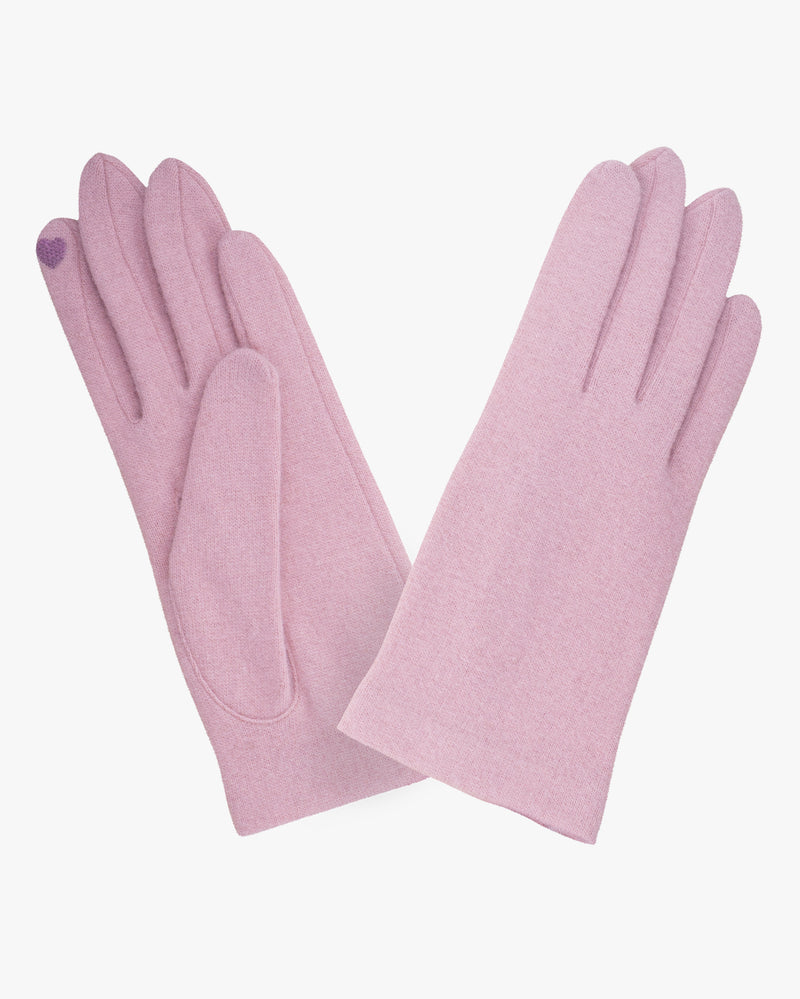 Classic Wool Touch Gloves Pink