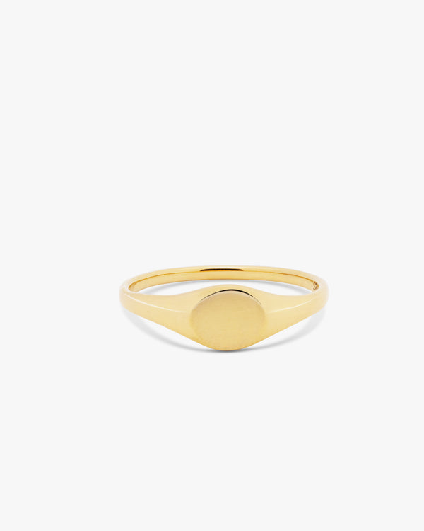 Golden Mini Signet Ring