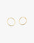 14k Minimal Circles stud Earrings