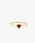 Golden Embrace Garnet Ring