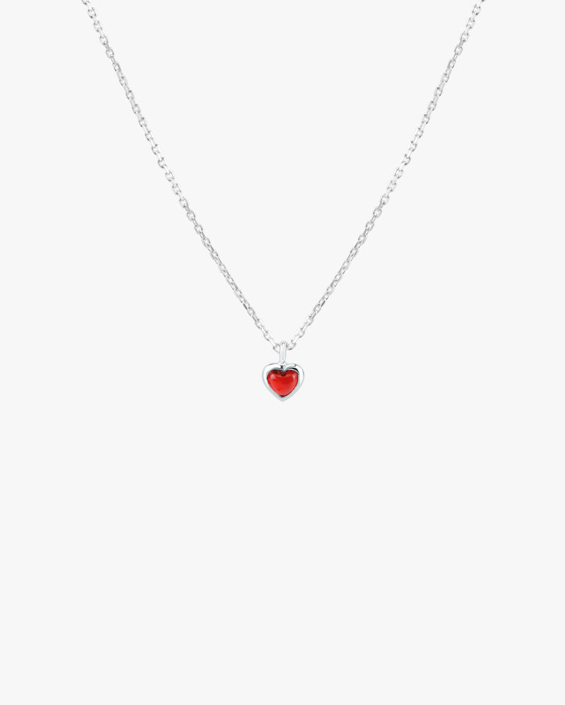 Silver Embrace Garnet Necklace