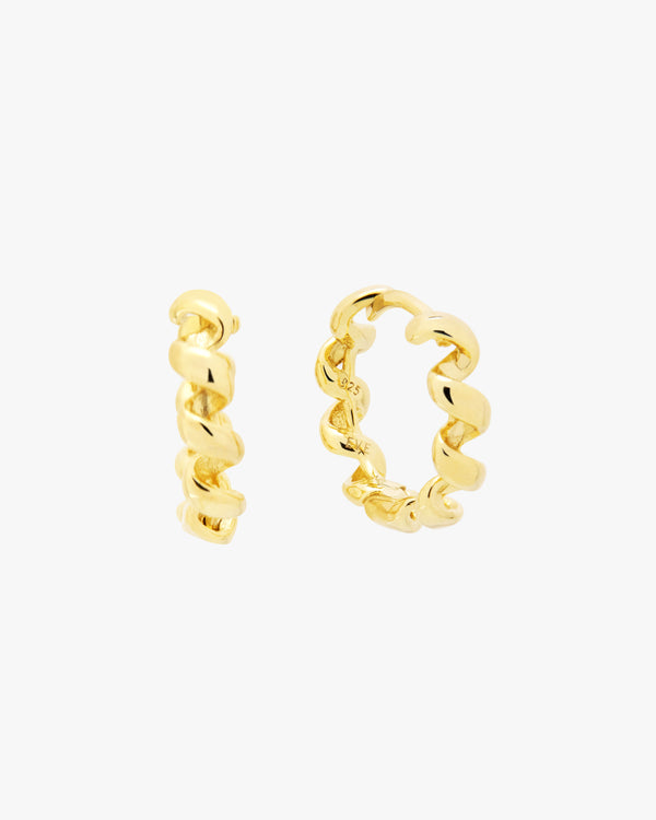 Golden Loop Huggie Hoops