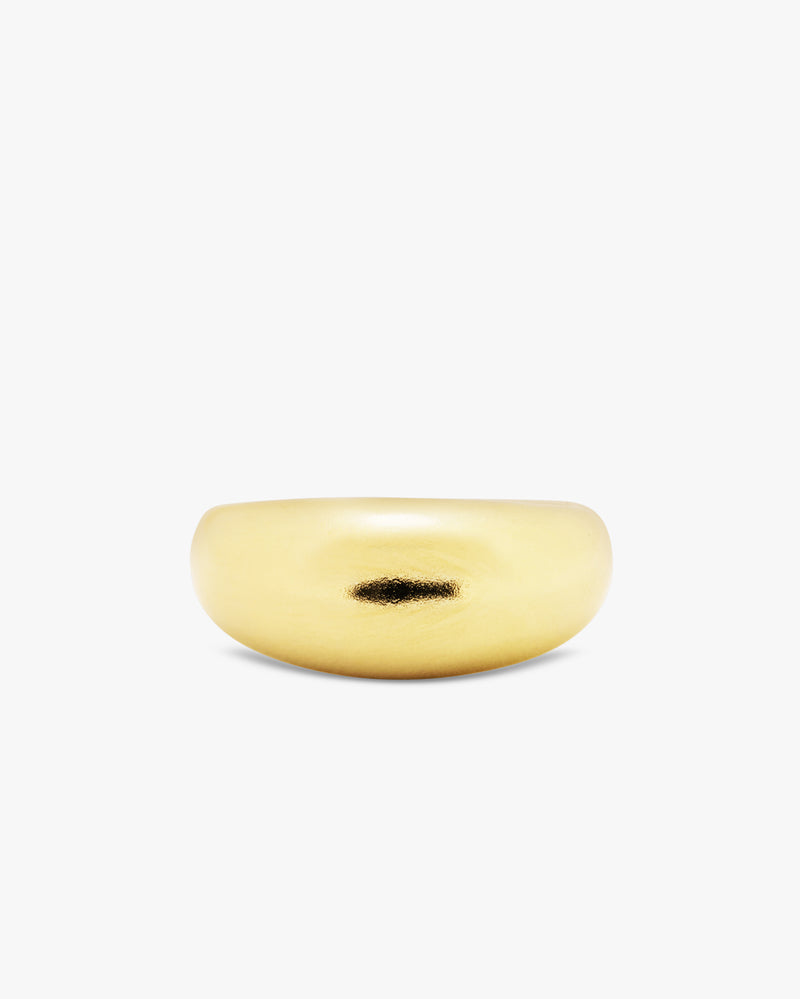 Golden Flow Dome Ring