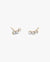 14k Trio Pearl Gold Studs