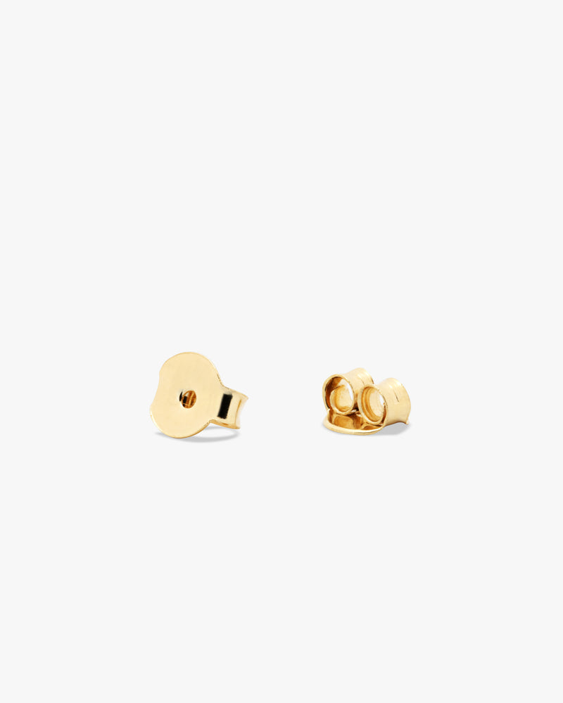 Golden Twirl Half Hoop Earrings