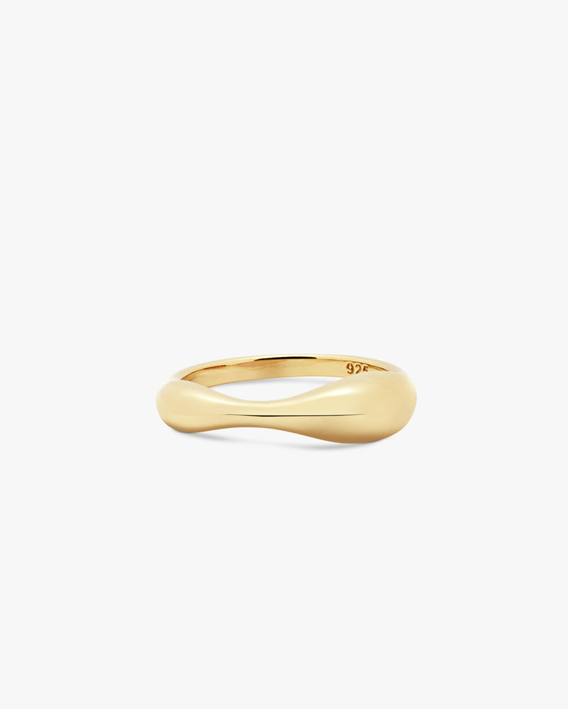 Golden Dew Drop Ring