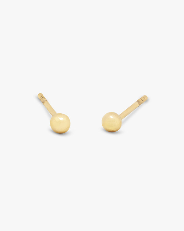 Golden Sphere Studs 3mm