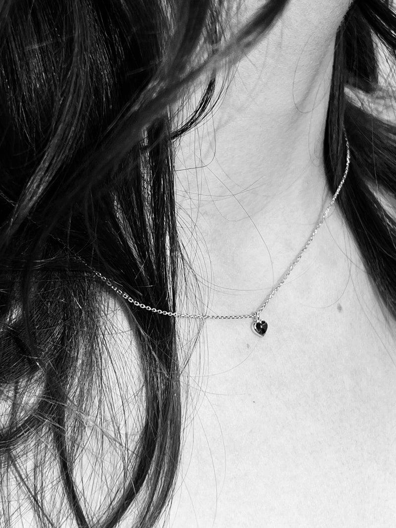 Silver Embrace Garnet Necklace