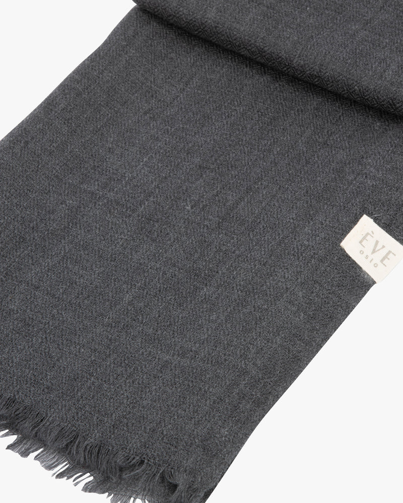 Julie Grey Wool Scarf