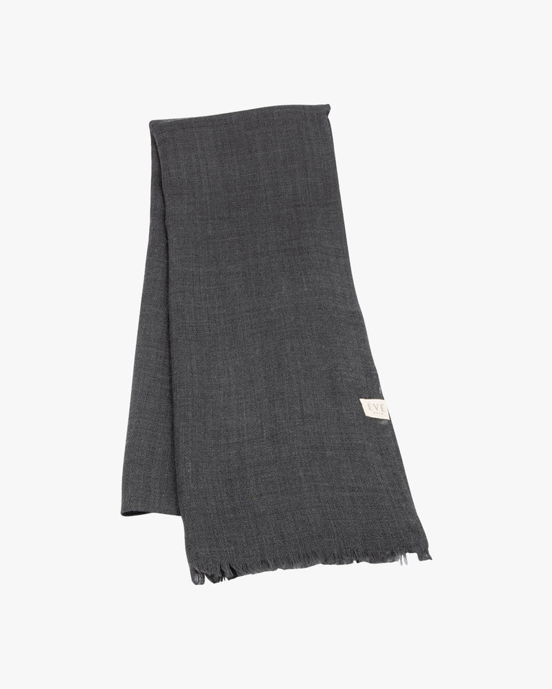 Julie Grey Wool Scarf