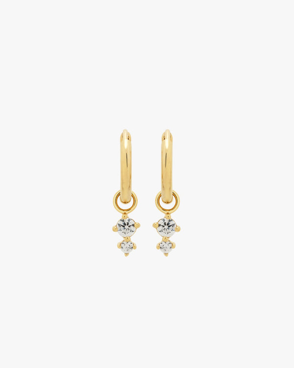 Golden Droplight Huggie Hoops
