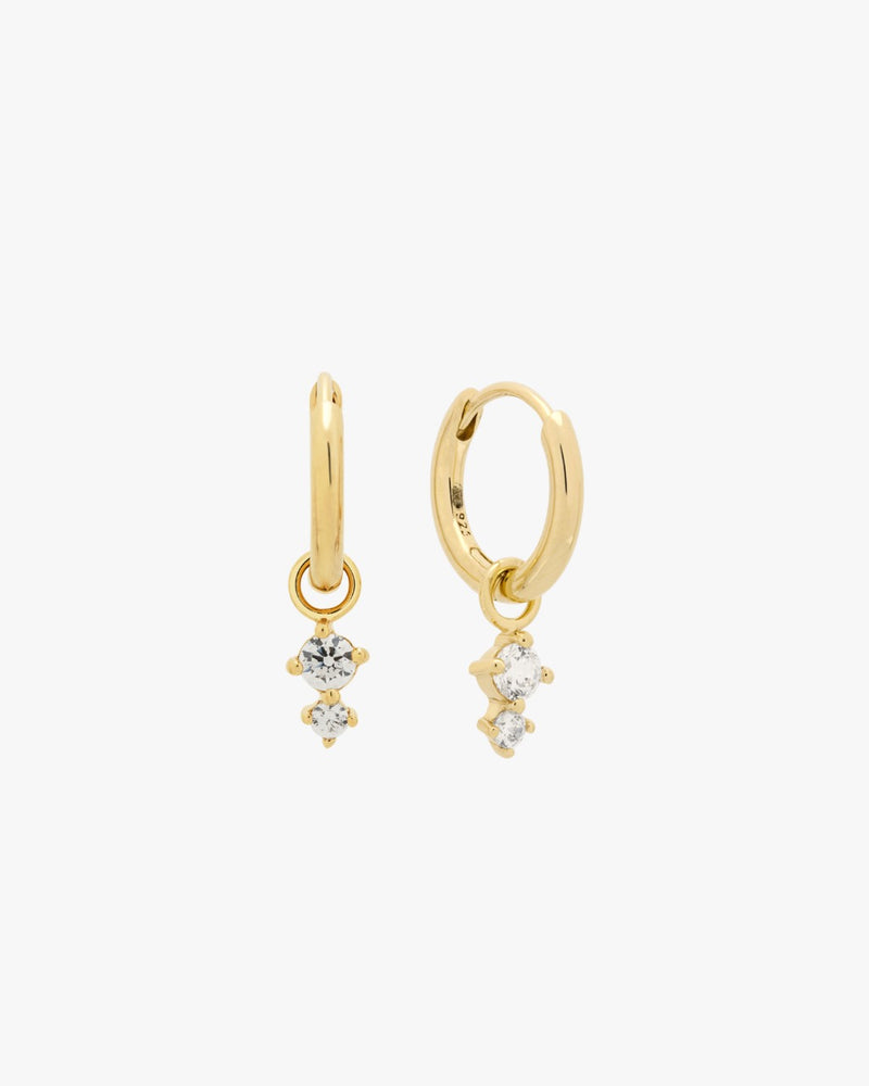 Golden Droplight Huggie Hoops