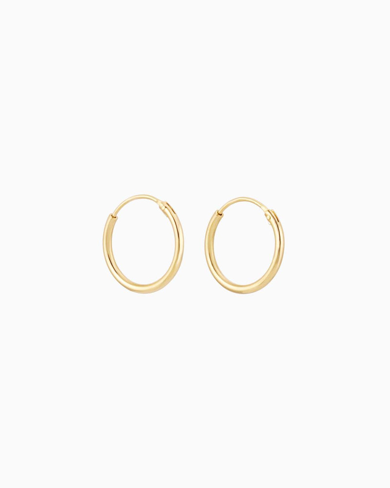 Golden Hoops 12mm