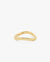 Golden Bowed Bend Ring
