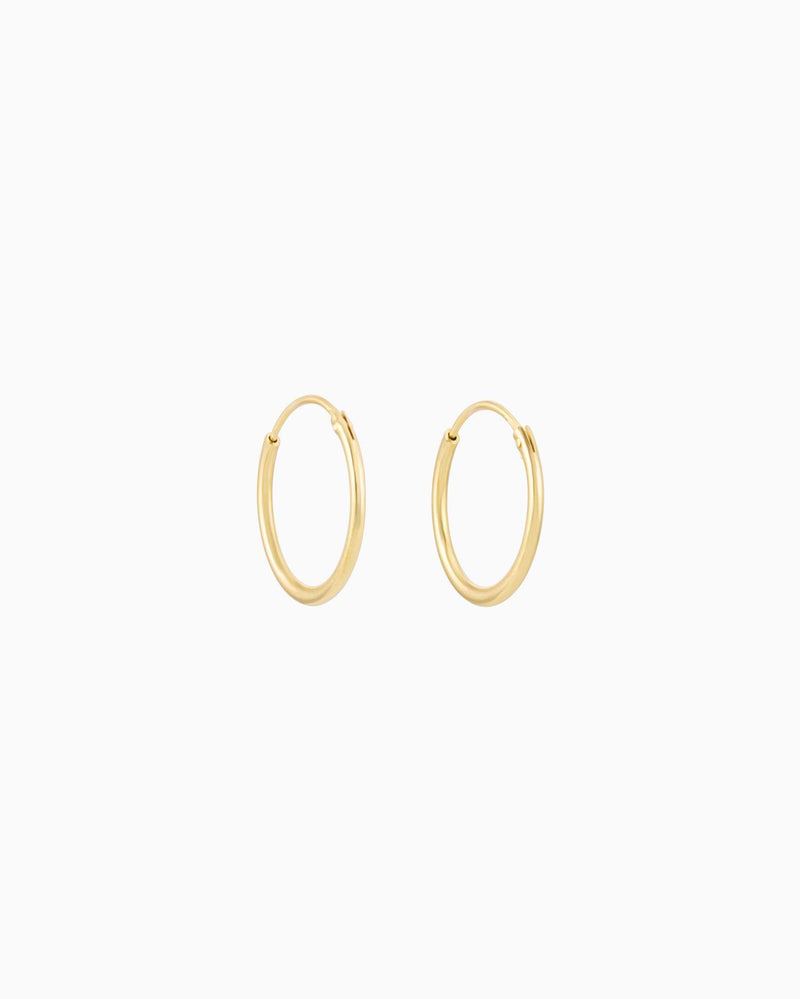Golden Hoops 10mm