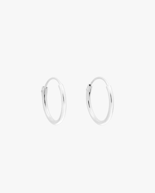 Silver Hoops 12mm