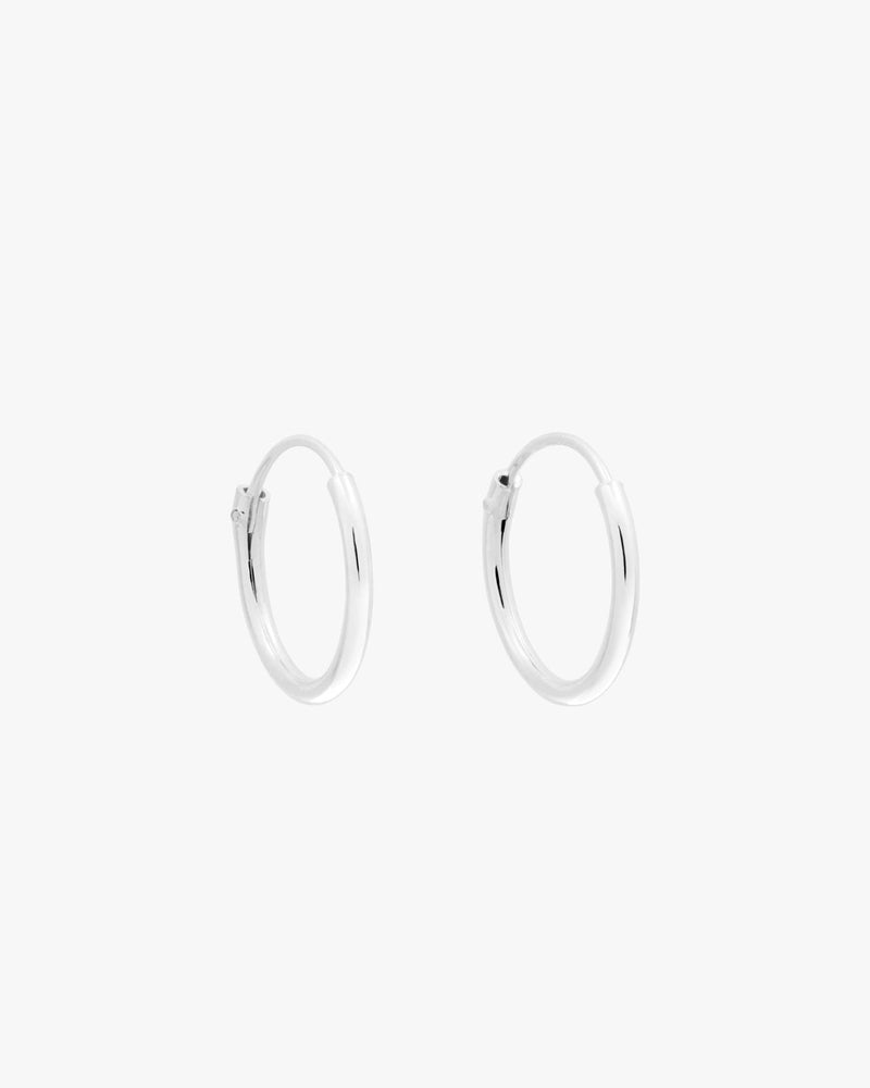 Silver Hoops 12mm