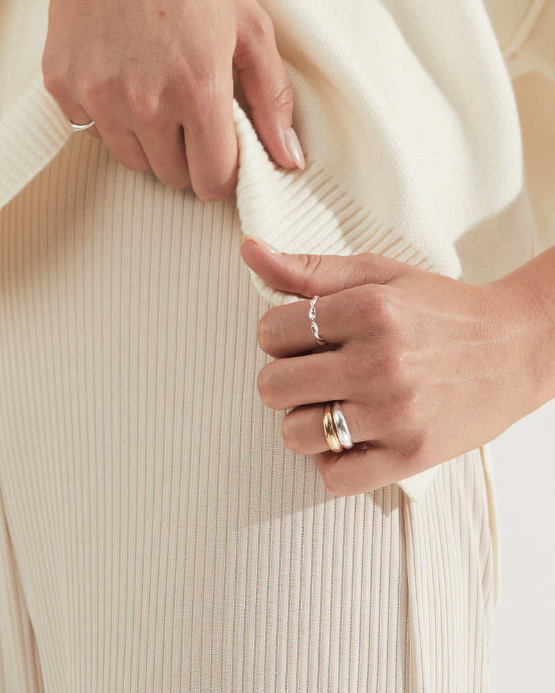 Silver Twined Ring