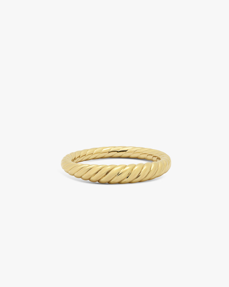 Golden Dome Twist Ring