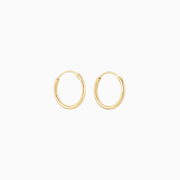 Golden Hoops 12mm