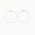 Golden Raw Circle Earrings