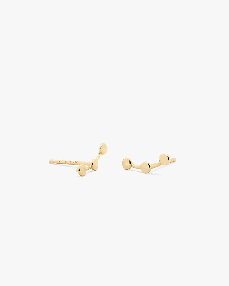 Golden Orion Stars Stud Earrings