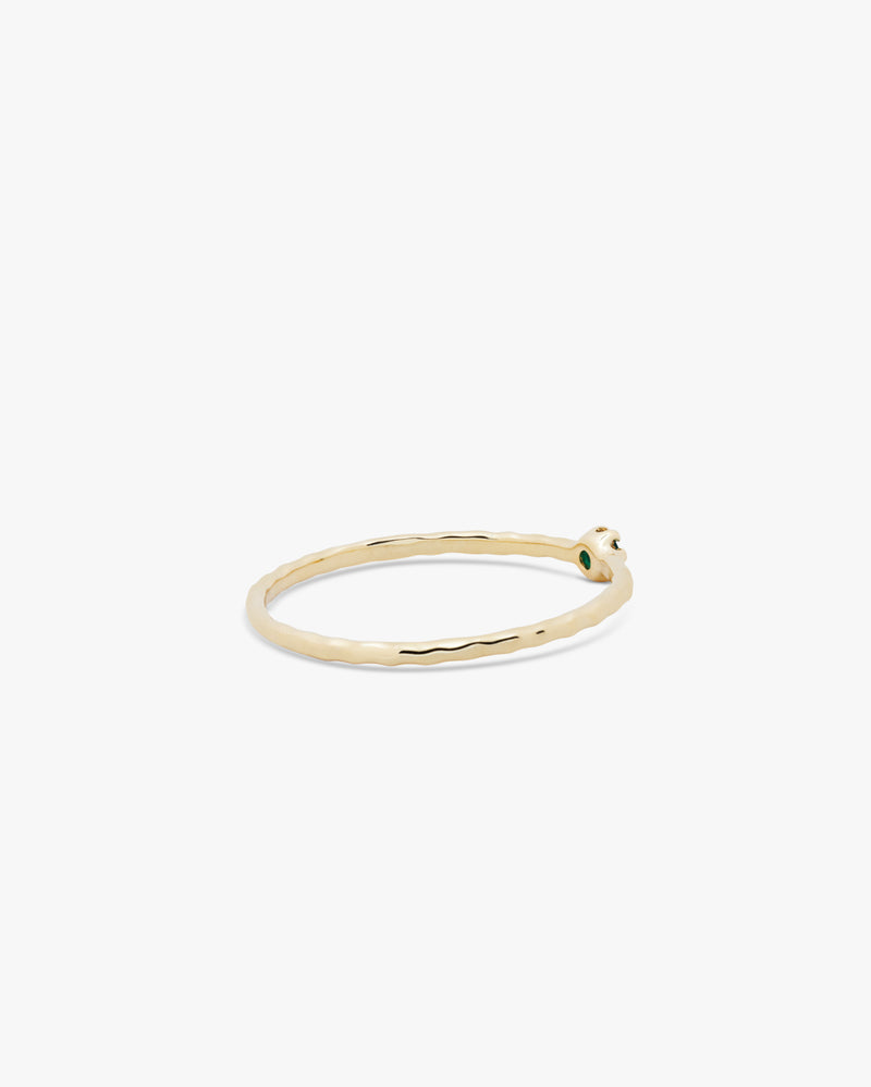 Golden Green Onyx Stackable Ring