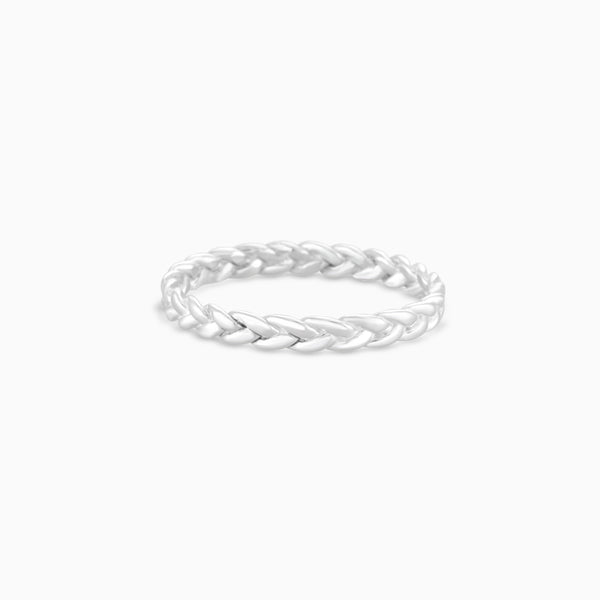 Silver Braid Ring