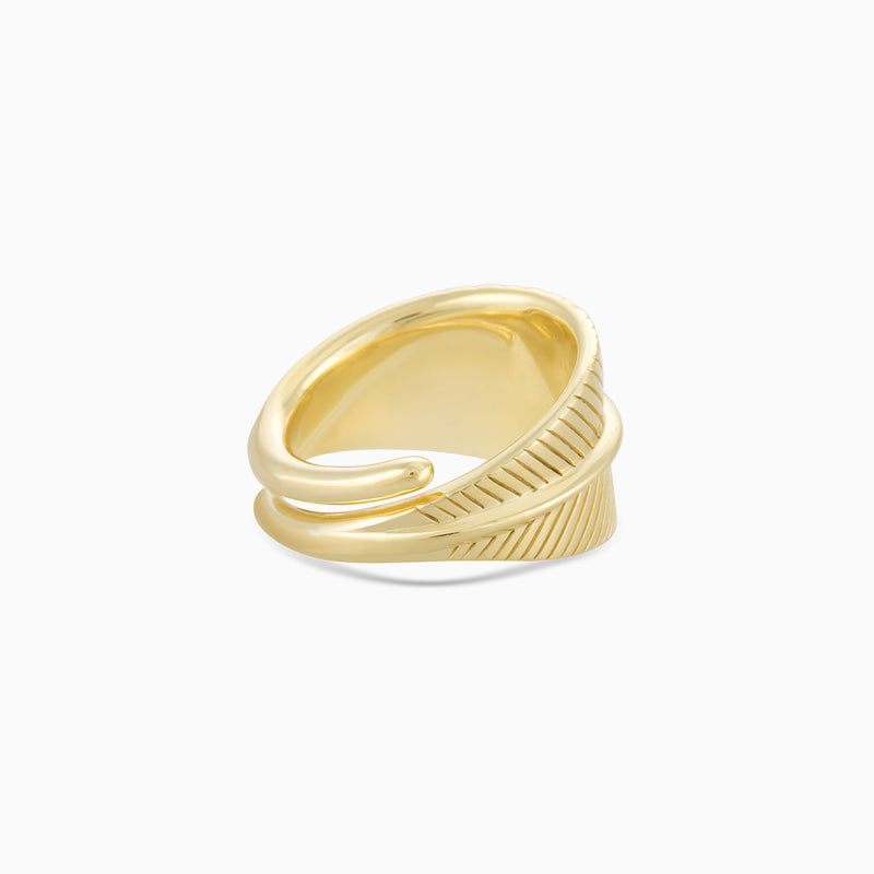 Golden Leaf Ring