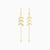 Golden Direction Herkimer Diamond Earrings