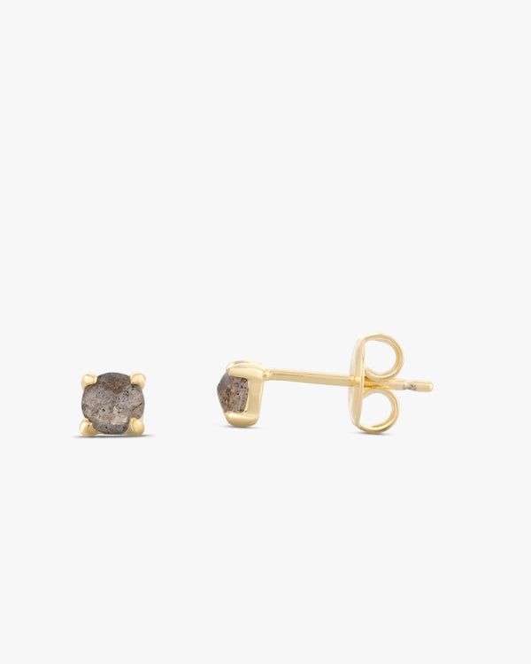 Golden Labradorite Stud Earrings