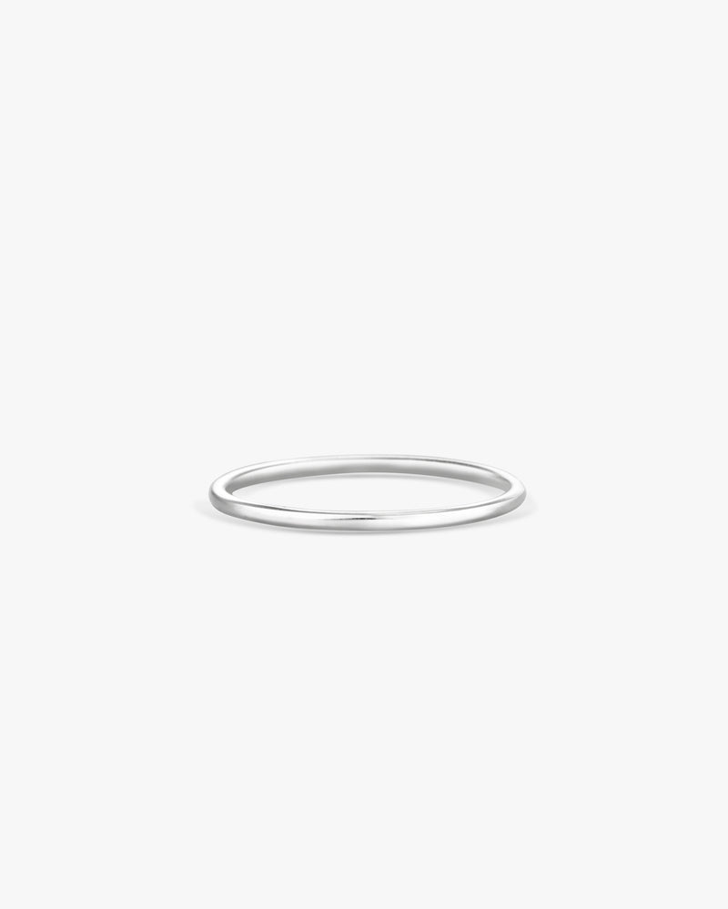 Silver Stripe Stackable Ring