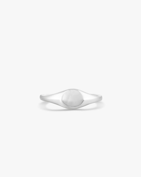 Silver Mini Signet Ring