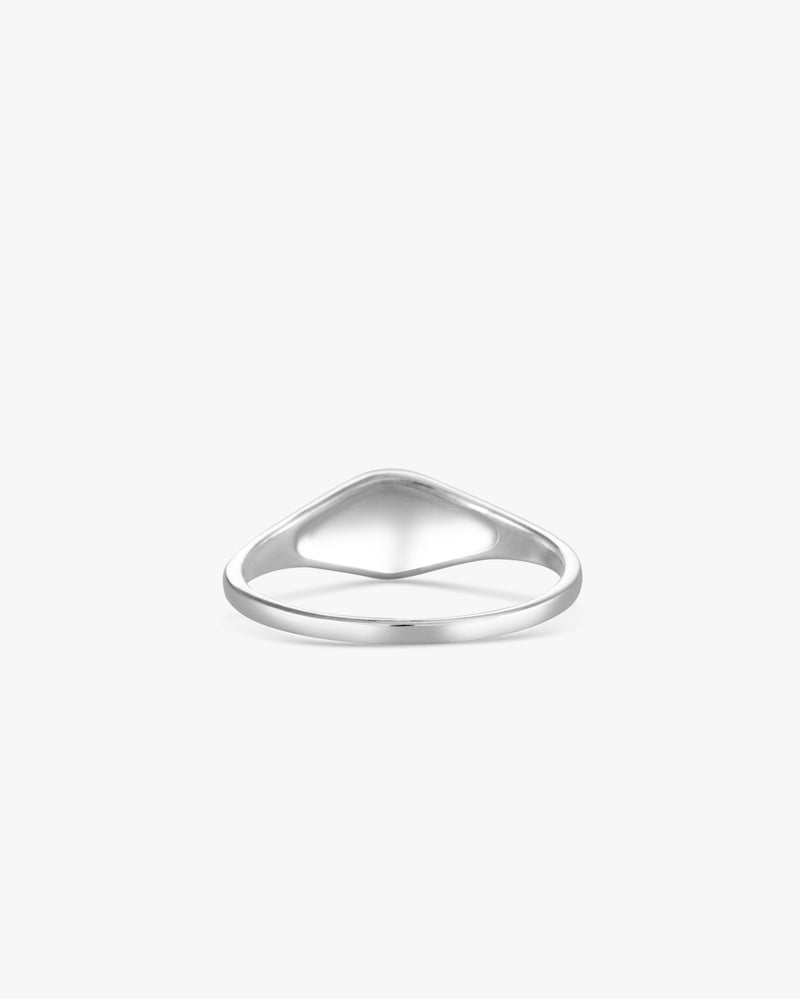 Silver Mini Signet Ring