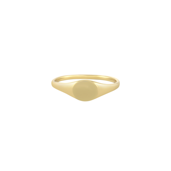Golden Mini Signet Ring